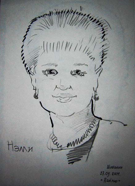 Шаржист на новогоднем корпоративе Михаил Шабалин,Минск,Калининград,шарж Нелли